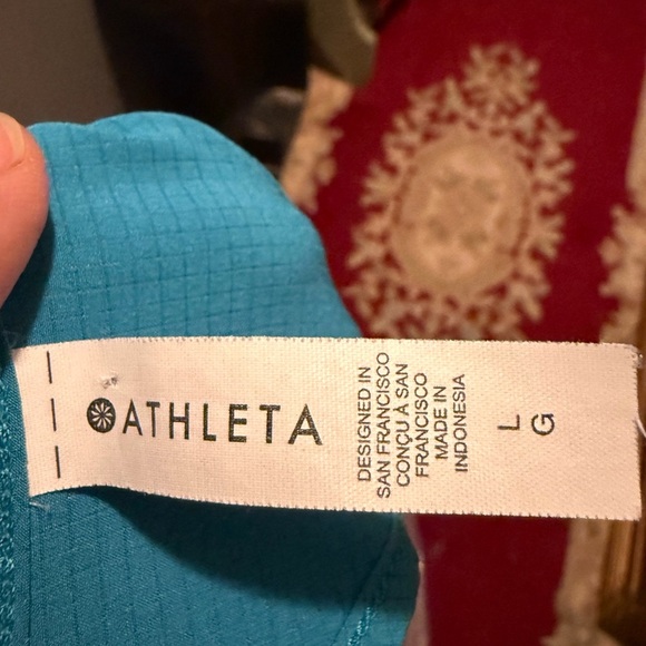 Athleta Athletic Racerback Tank Womens Sz L 20" PTP - Picture 3 of 5